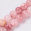 Natural Colorful Green Jade Beads Strands X-G-G757-02-8mm-1