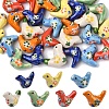 5Pcs Handmade Printed Porcelain Beads PORC-YW0001-27A-2