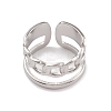 304 Stainless Steel Cuff Rings RJEW-G285-83P-2