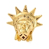 Rack Plating Brass with Cubic Zirconia Beads KK-S406-13G-1