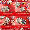 1 Bag Christmas Theme Wood Cross Stitch Kits WOOD-SC0002-23A-3