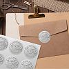 34 Sheets Silver Foil Embossed PET Picture Sticker DIY-WH0528-018-6