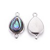 Natural Abalone Shell/Paua ShellShell Links Connectors BSHE-F011-10P-2