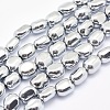 Electroplate Non-magnetic Synthetic Hematite Beads Strands G-L488-A-10-1