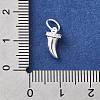 925 Sterling Silver Micro Pave Cubic Zirconia Charms STER-D309-01B-S-4