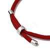 Round Nylon Milan Cord Slider Bracelet Making BJEW-L722-01P-16-2