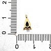 Brass Micro Pave Cubic Zirconia Pendants KK-D356-08H-G-3