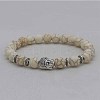 Volcano Stone Buddha Head Elastic Yoga Bracelet DIY Agate Buddha Bead Bracelet NA9896-4-1
