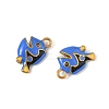 304 Stainless Steel Enamel Pendants STAS-P396-10G-02-2