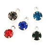 Glass Rhinestone Charms RB-6.5x4x3.5-P-1