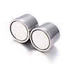 Tarnish Resistant 304 Stainless Steel Magnetic Clasps with Glue-in Ends LS-STAS-E440-55P-2