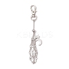 Moon Alloy Swivel Lobster Claw Clasps & Brass Cable Chains AJEW-JB01337-03-1