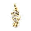 Brass Micro Pave Cubic Zirconia Pendants X-KK-Q029-02A-G-1