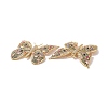 Butterfly Brass Micro Pave Colorful Cubic Zirconia Connector Charms KK-G435-03G-3