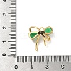 Brass Micro Pave Cubic Zirconia Pendants KK-D504-13A-G-3