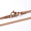 304 Stainless Steel Box Chain Venetian Chain Necklaces LS-NJEW-I065-13B-1