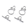Non-Tarnish 304 Stainless Steel Toggle Clasps STAS-N092-182-3