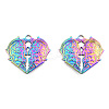 Ion Plating(IP) 201 Stainless Steel Pendants STAS-N098-257M-3