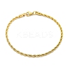 3MM 201 Stainless Steel Rope Chain Bracelets for Women LS-BJEW-R318-01G-1-1