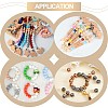 60 Pcs 15mm Silicone Beads Loose Silicone Beads Kit Leopard Print Silicone Beads for Keychain Making Bracelet Necklace JX309A-7