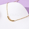 304 Stainless Steel Round Ball Beads Pendant Necklaces for Women NJEW-K255-50G-3