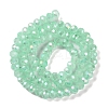 Baking Electroplate Glass Beads Strands DGLA-A039-J6MM-B07-2