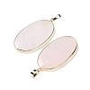 Natural Rose Quartz Pendants G-K338-05G-3