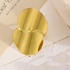 Adjustable 304 Stainless Steel Cuff Rings for Women RJEW-V004-05G-1