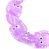 Transparent Glass Beads Strands LAMP-L078-010D-3