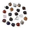 Natural Mixed Gemstone Pendants G-F820-10-1