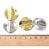 Brass Dangle Stud Earrings EJEW-S262-08GP-3