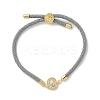 Adjustable Nylon Cord Bracelets BJEW-C096-01G-07-4