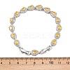 Platinum Tone Brass Micro Pave Cubic Zirconia Tennis Bracelets BJEW-B160-05P-8