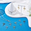 160Pcs 4 Colors Tibetan Style Zinc Alloy Pendants FIND-WR0012-59-4