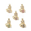 Brass Micro Pave Cubic Zirconia Pendants KK-M240-16-1