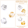 4Pcs 2 Colors Stainless Steel Open Cuff Rings Set for Lovers RJEW-UN0002-94-5
