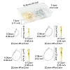 32Pcs 8 Styles Iron Huggie Hoop Earring Findings IFIN-FS0001-49A-4
