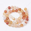 Natural Carnelian Beads Strands G-S295-13-6mm-2