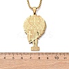 304 Stainless Steel Pendant Necklaces NJEW-B153-02B-G-3