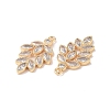 Brass Micro Pave Cubic Zirconia Pendants KK-I702-09G-3