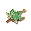 Thanksgiving Day Theme Alloy Enamel Pendants ENAM-M002-03G-14-2