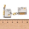 304 Stainless Steel Pendants SA-CBA694E-01GP-04-3