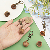 Wood Apple Box Jewelry Pendant Decoration HJEW-AB00430-3