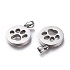 Non-Tarnish 304 Stainless Steel Pet Pendants STAS-Z006-15P-2