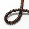 Rondelle Natural Mahogany Obsidian Bead Strands G-Q447-03-2