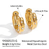 304 Stainless Steel Star Hoop Earrings LS-EZ1230-1-1