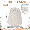 8Pcs Linen with Iron Lamp Shades AJEW-WH0609-303-3