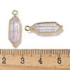Natural Amethyst Faceted Double Terminal Pointed Pendants G-G181-05G-02-3