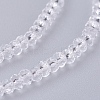 Transparent Glass Beads Strands X-GLAA-R135-2mm-10-3