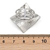 Adjustable 304 Stainless Steel Cuff Rings for Women RJEW-B135-06P-3